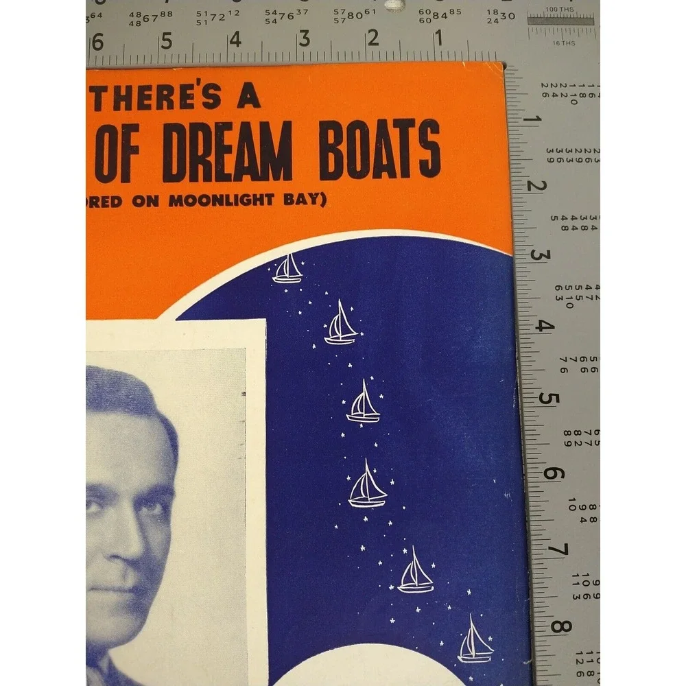 1938 Harbor of Dream Boats - Sheet Music‎ Russ Morgan Piano Vocals Guitar Piano